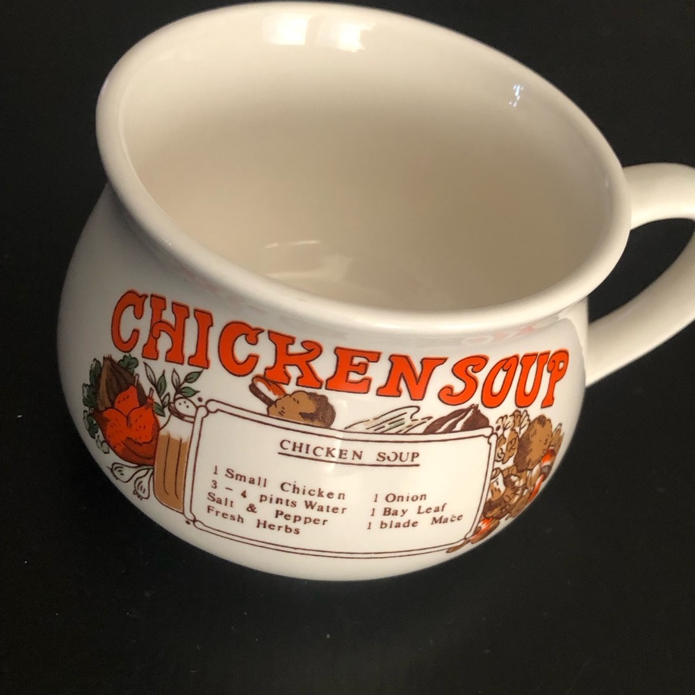 Vintage Chicken Soup Recipe Mug
